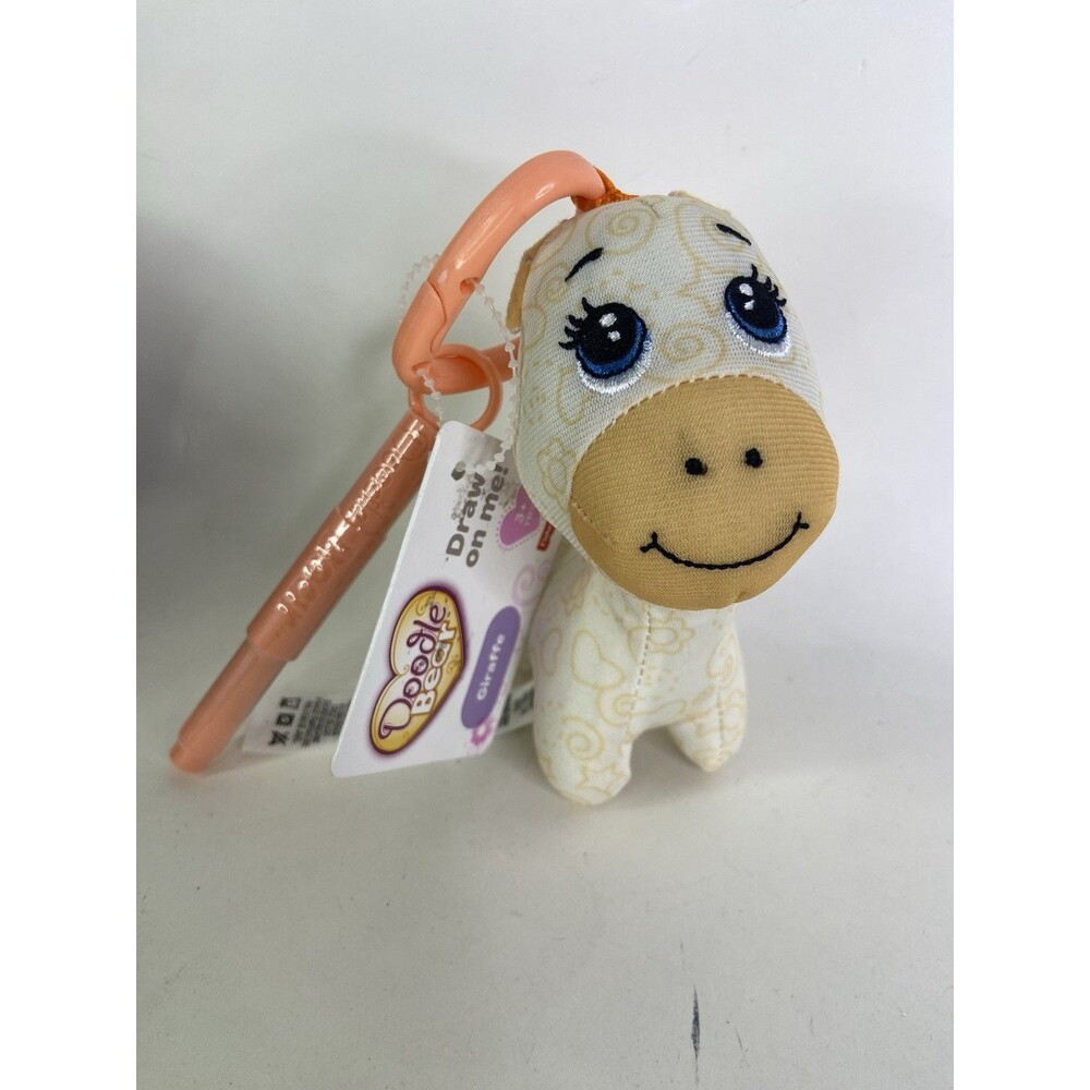 Fisher Price Doodle Bear Mini Giraffe Yellow Plush Clip On Sealed Marker 2013
